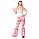 Load image into Gallery viewer, Pink Bell Bottom Trousers