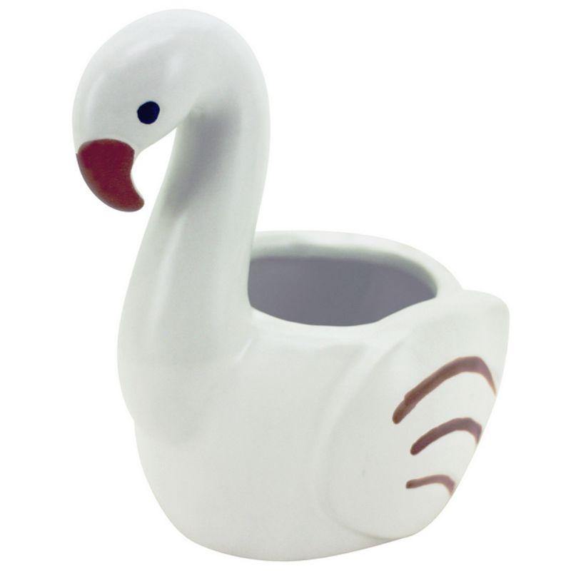 Swan Planter - 17cm x 11cm x 17cm - The Base Warehouse