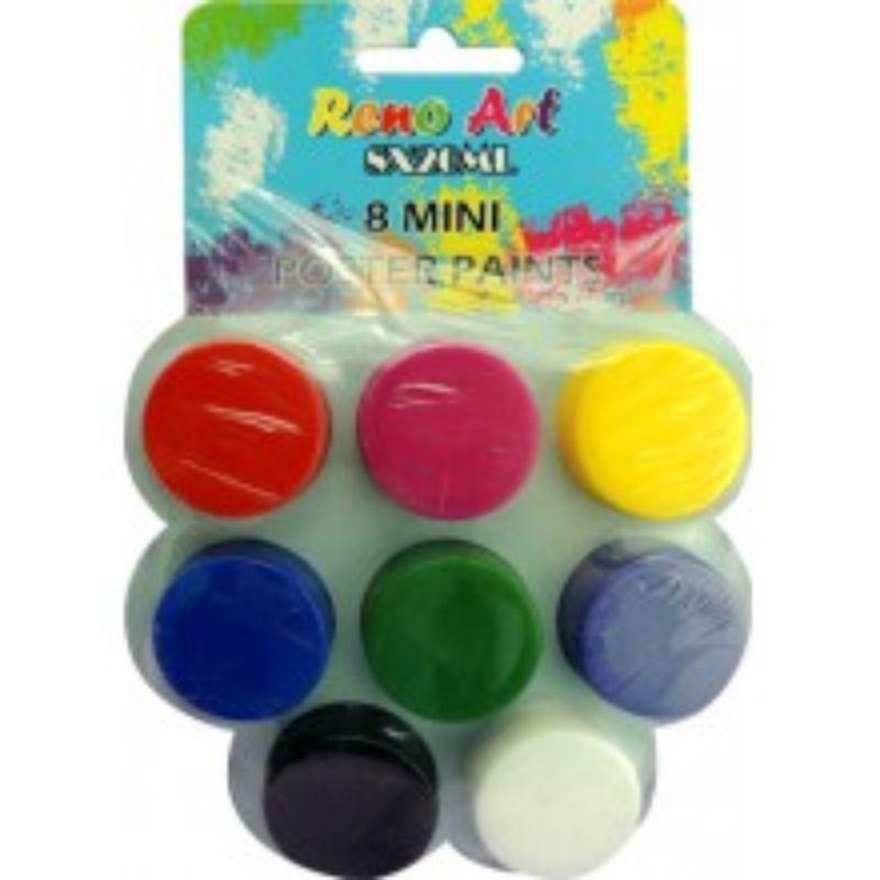 8 Pack Poster Paint Set - 20ml