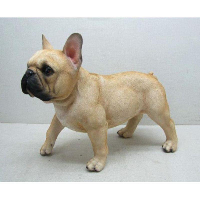 Golden Standing Bulldog - 36cm x 15.5cm x 29.5cm - The Base Warehouse