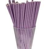 Load image into Gallery viewer, 80 Pack Lilac Paper Straws - 0.6cm x 19.7cm