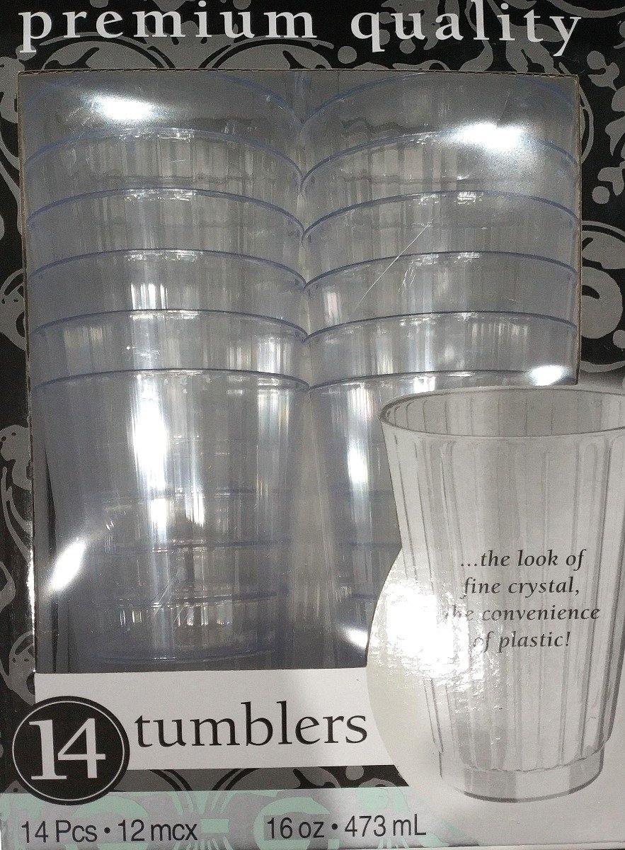 14 Pack Acrylic Tumblers - 473ml - The Base Warehouse