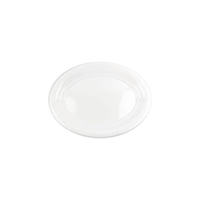 2 Pack White Plastic Oval Tray - 36cm x 48cm - The Base Warehouse