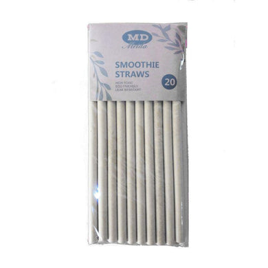 20 Pack Recycle Paper Smoothie Straw - The Base Warehouse