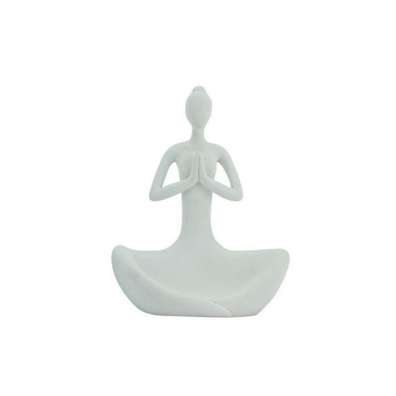 Matte White Yoga Lady - 22.5cm - The Base Warehouse