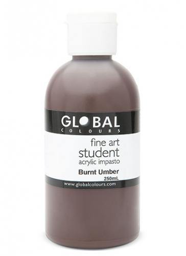 Burnt Umber Acrylic Paint Tube - 250ml - The Base Warehouse