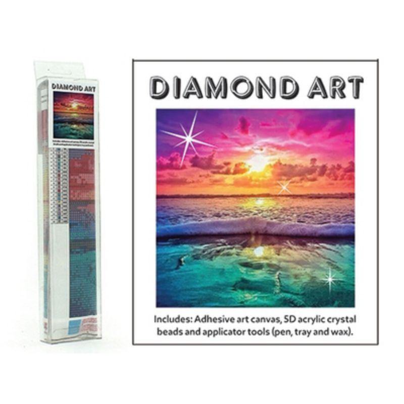 Diamond Art Kit 5D - Colour Beach Sunset - 30cm x 30cm | The Base Warehouse