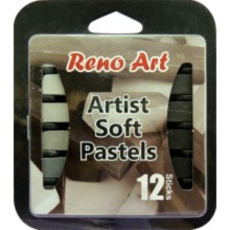 12 Pack Soft Pastels Grey Tone Colours Set