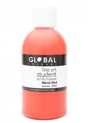 Warm Red Acrylic Paint - 250ml