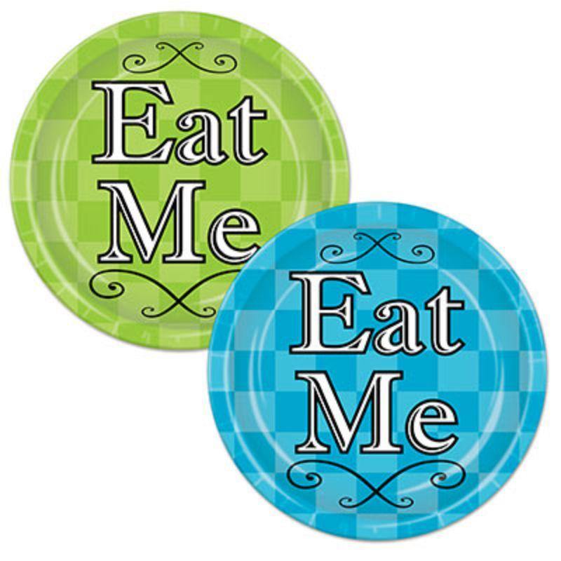 8 Pack Alice in Wonderland Plates - 23cm - The Base Warehouse