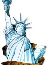 American Miss Liberty Cut Out - 83cm