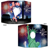 Load image into Gallery viewer, Double Sided American Patriotic Photo Prop - 89cm x 63cm