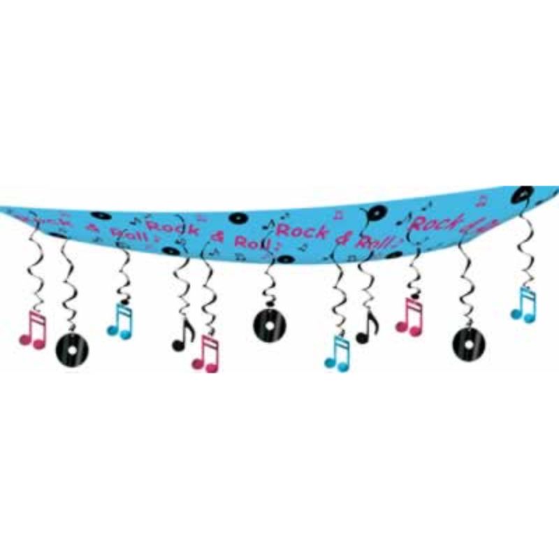 Rock N Roll Ceiling Deco - 30cm x 3.6m