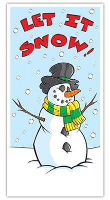 Let it Snow Winter Door Panel - 76cm x 152cm