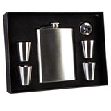 Load image into Gallery viewer, Flask Set with Four Shot Glasses - 9cm x 2cm x 13.5cm - The Base Warehouse
