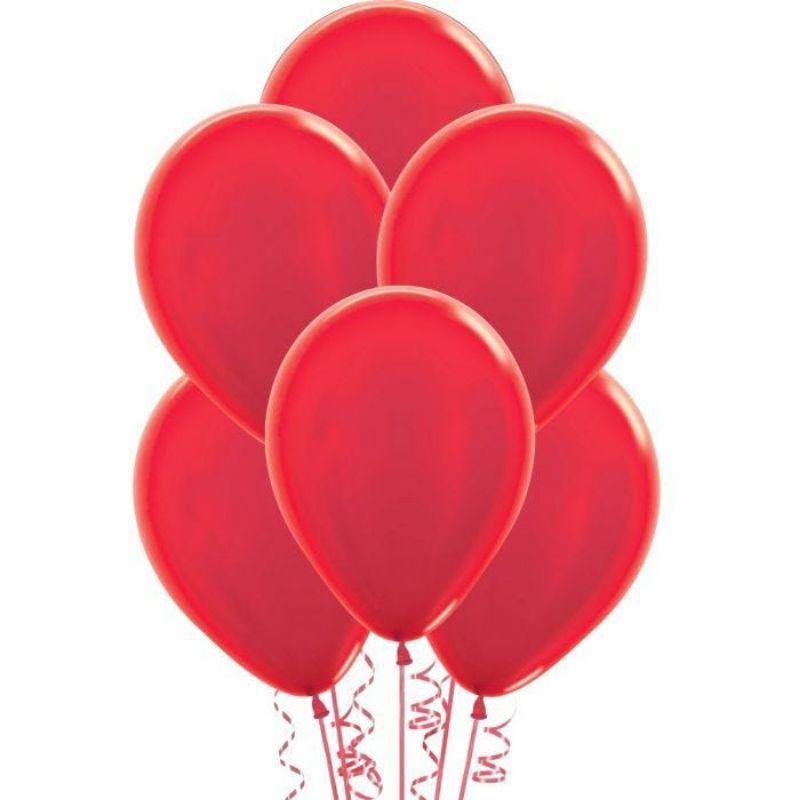 25 Pack Dark Red Biodegradable Latex Balloons - 30cm
