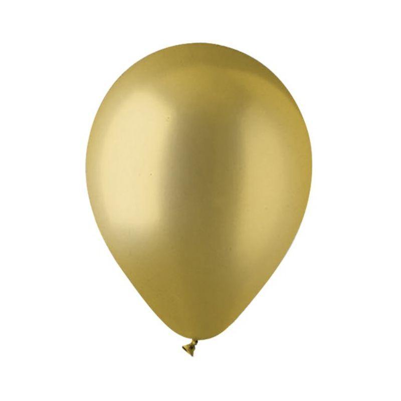 25 Pack Gold Biodegradable Latex Balloons - 30cm 