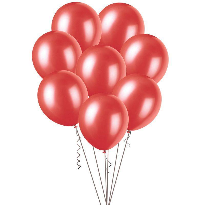 25 Pack Pearl Red Biodegradable Latex Balloons - 30cm