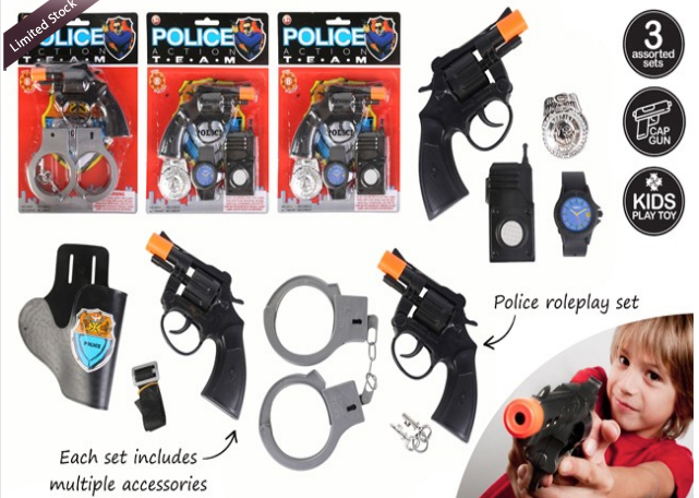 8 Shot Cap Gun Police with Accessories