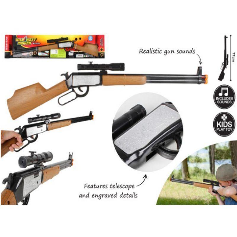 Wild West Ranger Rifle with Sight & Sound - 77cm