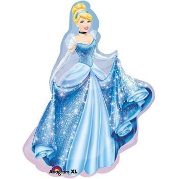 SuperShape Cinderella Shape Foil Balloon - 71cm x 84cm - The Base Warehouse