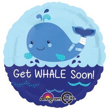 Get Whale Well Soon Foil Balloon - 45cm