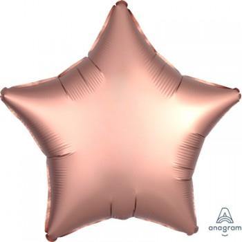 Rose Gold Star Foil Balloon - 45cm - The Base Warehouse