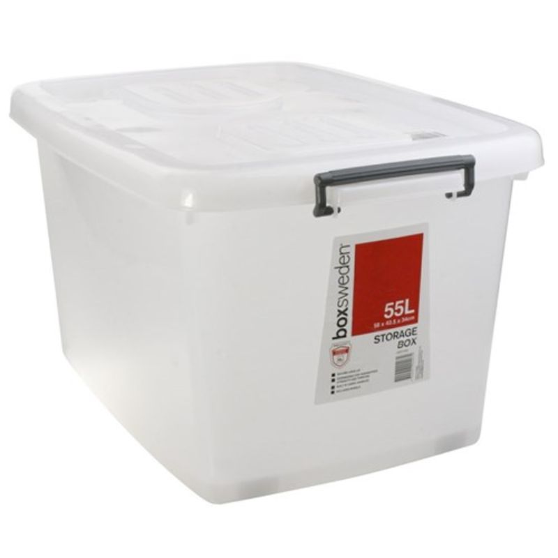 Heavy Duty Storage Box 55L - 58cm x 42cm x 33cm
