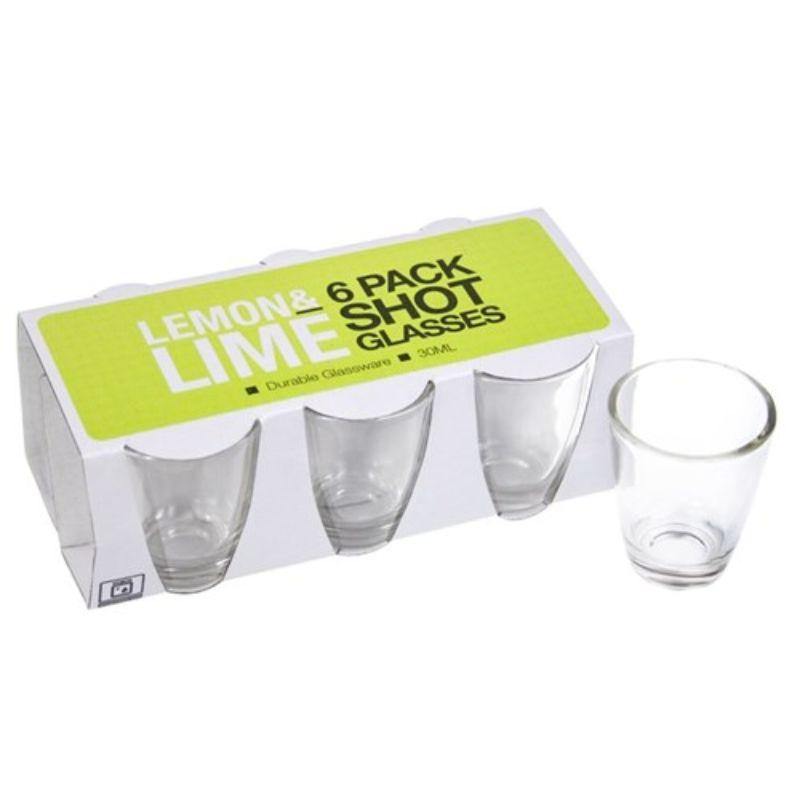 6 Pack Glass Shot Cups 30ml - 5cm x 4cm
