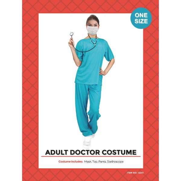 Adult Nurse Scrubs Costume