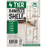Load image into Gallery viewer, 4 Tier Bamboo Shelf - 35cm x 35cm x 138cm
