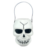 Load image into Gallery viewer, White Skull Bucket with Led Lights - 17cm x 14cm