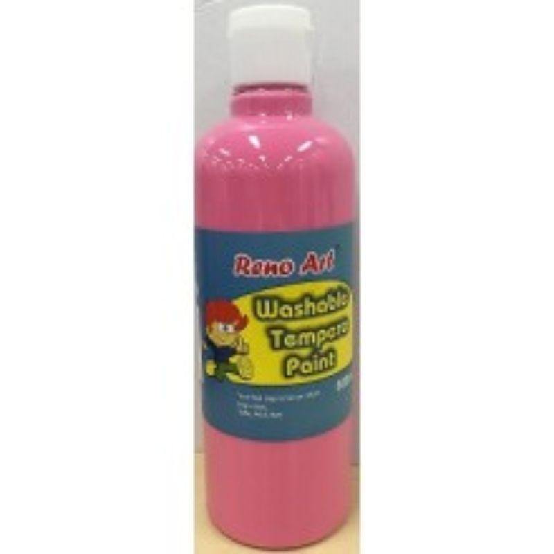 Pink Washable Tempera Paint - 500ml