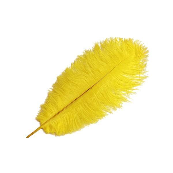 Yellow Ostrich Feather - The Base Warehouse