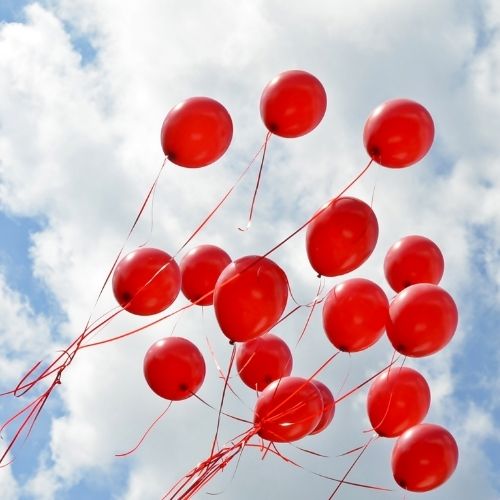 Red Balloons & Accessories – The Base Warehouse