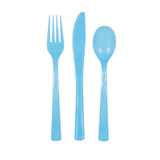 Load image into Gallery viewer, 18 Pack Powder Blue Reusable Cutlery
