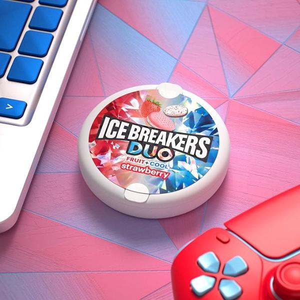 Ice Breakers Sours Duo Strawberry Sugar Free Mints - 36g
