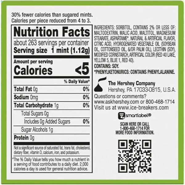 Ice Breakers Sours Duo Watermelon Sugar Free Mints - 36g