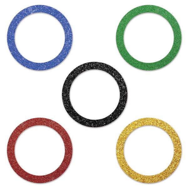 Deluxe Sparkle Confetti Sports Party Rings