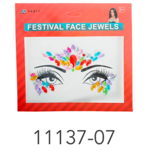 Rainbow Arrow Face Diamantes