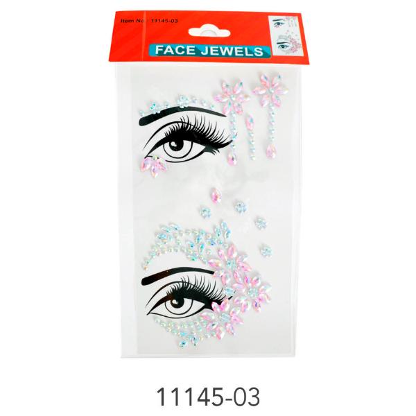Pink Side Face Diamantes