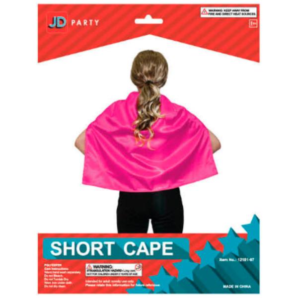 Hot Pink Short Cape
