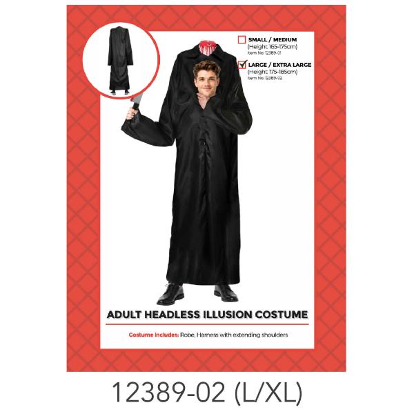 Adult Headless Zombie Costume - L/XL