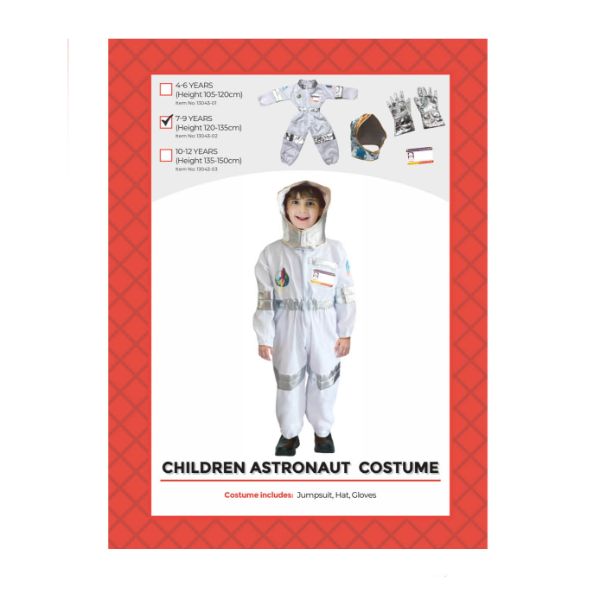 Kids Astronaut Costume - M (7 - 9 years)