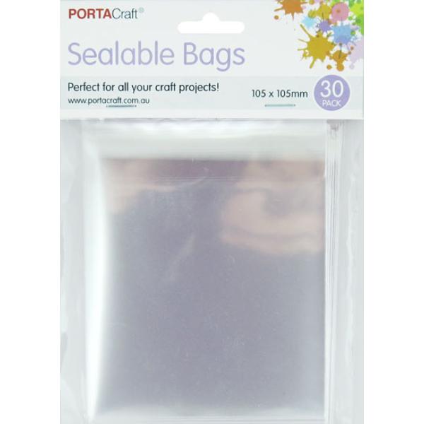 30 Pack Sealable Bags - 105x105mm
