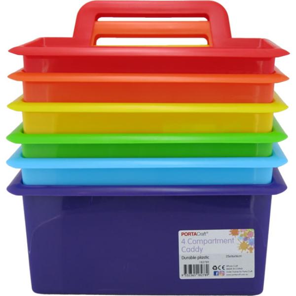 Coloured Storage Caddy - Assorted
