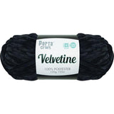 Load image into Gallery viewer, Black Velvetine Polyester Yarn 100g - 10ply
