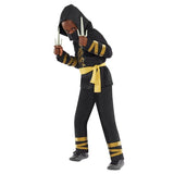 Load image into Gallery viewer, Gold Ninja Kids Costume - 8 - 10 Years
