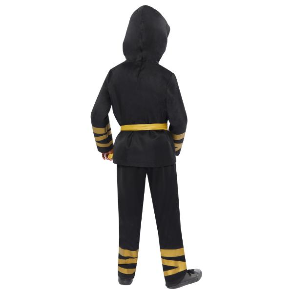 Gold Ninja Kids Costume - 8 - 10 Years