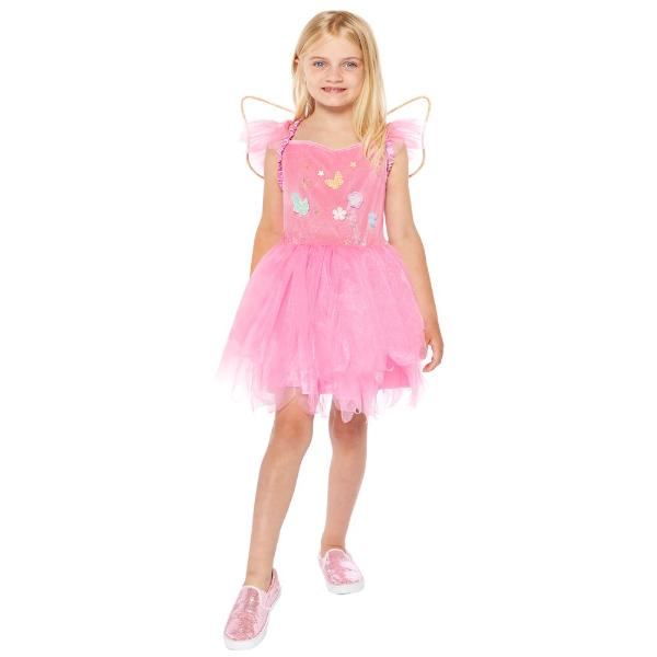 Pink Fairy Girls Costume - 3 - 4 Years